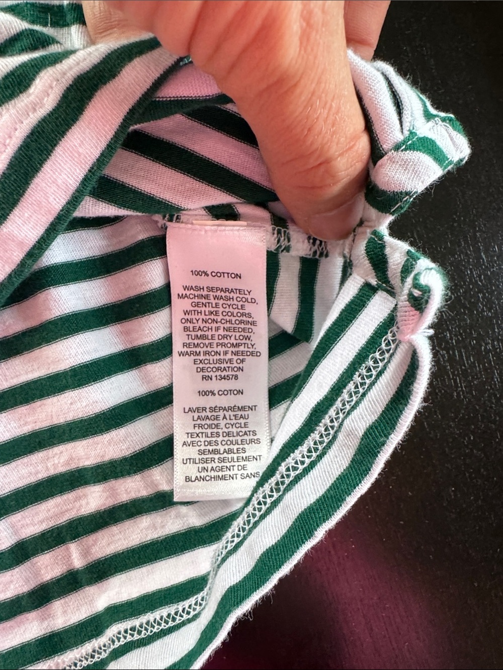 Vineyard Vines White Polo with Green Stripes - Kids - Picture 4 of 4